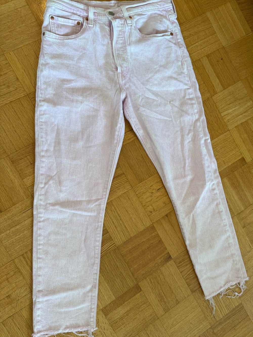 Authentic Women’s Levi’s Light Pink High-Rise Jeans